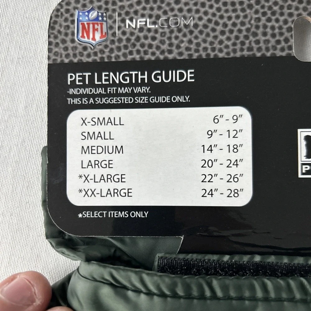 green bay packers Dog Cat Small Puffer Vest‎ Football